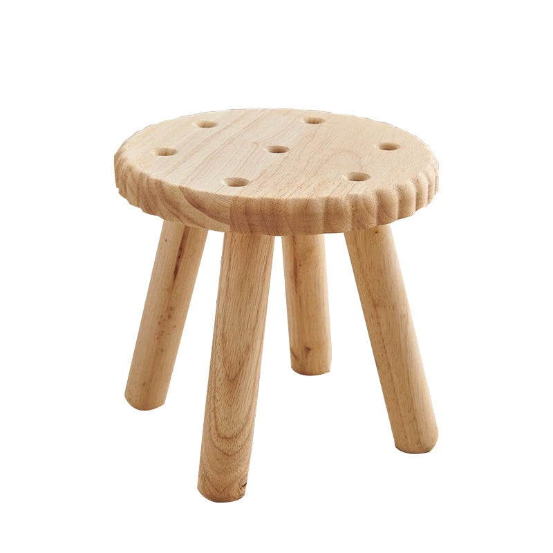 Cookie-Shaped Footrest Stool – Cute & Comfy Mini Ottoman for Living Room, Bedroom & Kids’ Room