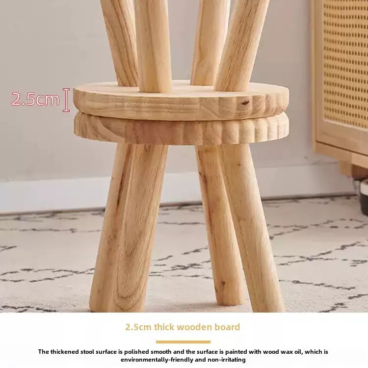 Cookie-Shaped Footrest Stool – Cute & Comfy Mini Ottoman for Living Room, Bedroom & Kids’ Room