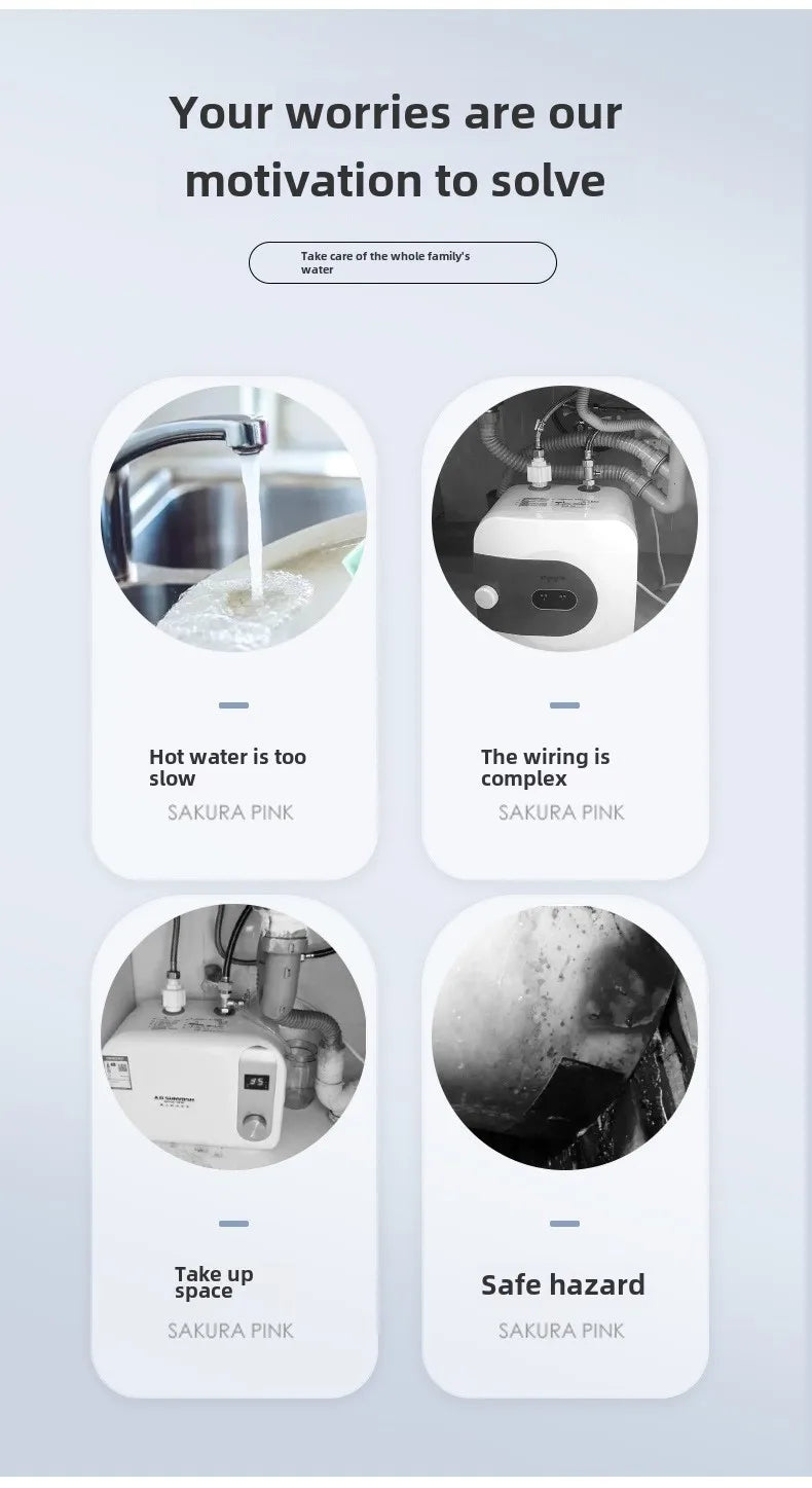 Instant Hot Water Heater Faucet Electric Tankless for Kitchen Fast Heating