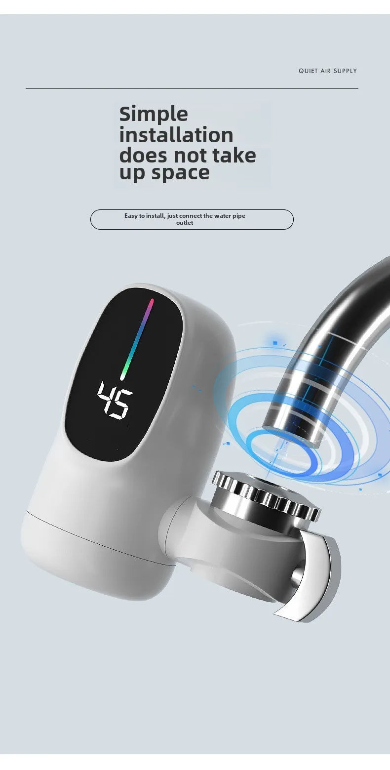 Instant Hot Water Heater Faucet Electric Tankless for Kitchen Fast Heating