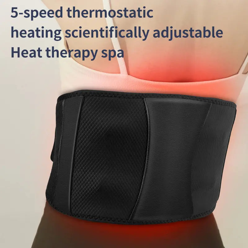 Red light heat therapy in Cosvu™ Heating & Massage Belt Pro for deeper waist and abdominal comfort