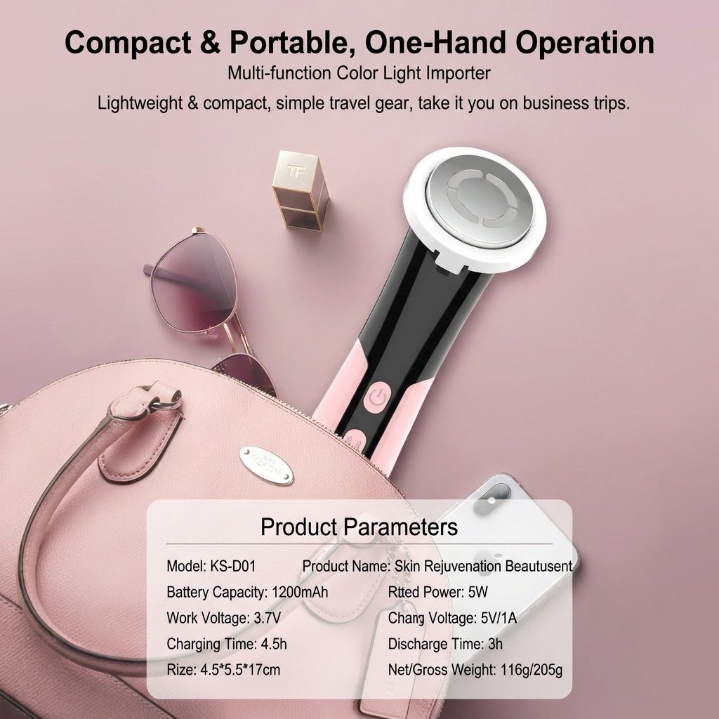 Electric Facial Beauty Instrument – Multi-Function Vibrating Eye & Face Massage Device for Skin Care & Anti-Aging