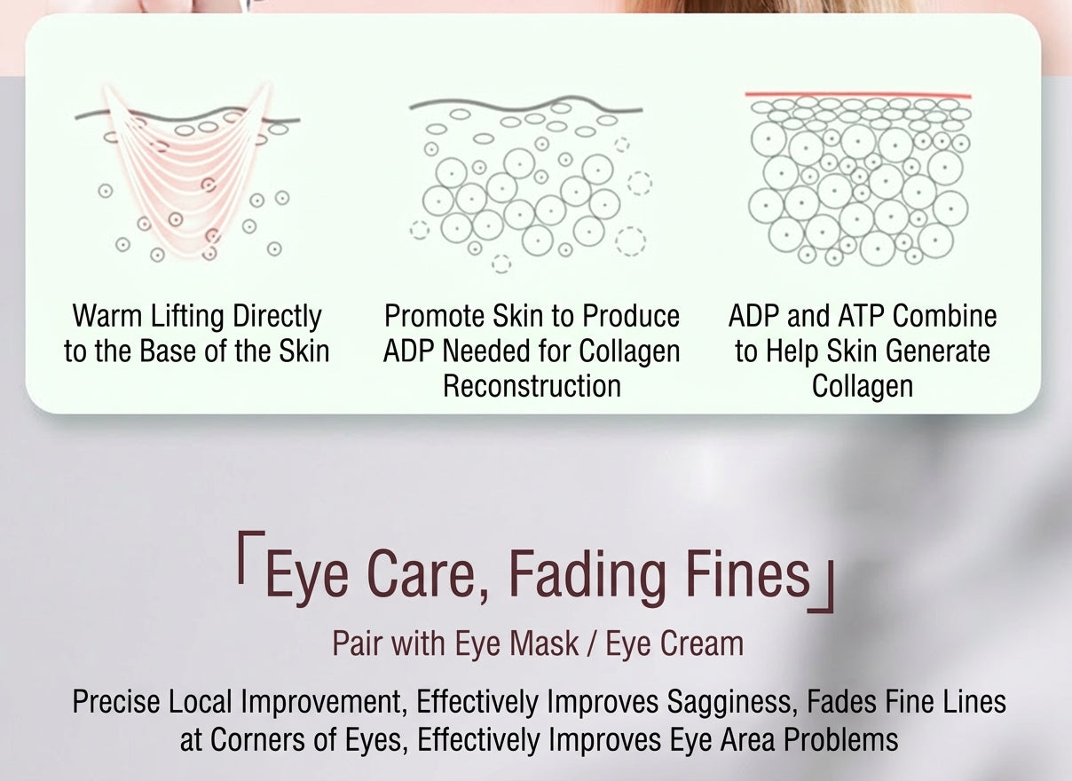 Electric Facial Beauty Instrument – Multi-Function Vibrating Eye & Face Massage Device for Skin Care & Anti-Aging